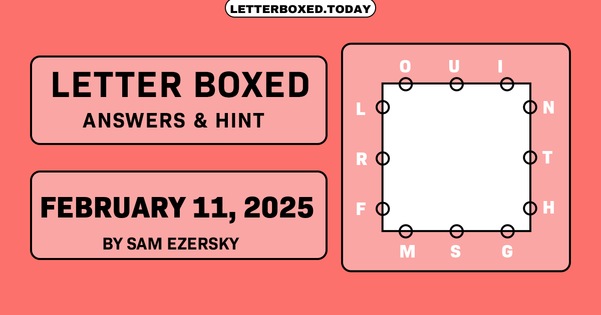 Letter Boxed February 11, 2025 Image