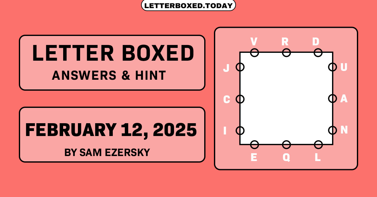 Letter Boxed February 12, 2025 Image