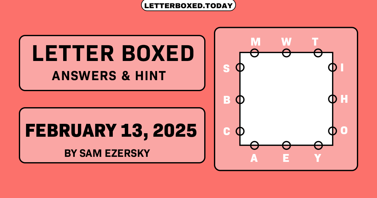 Letter Boxed February 13, 2025 Image