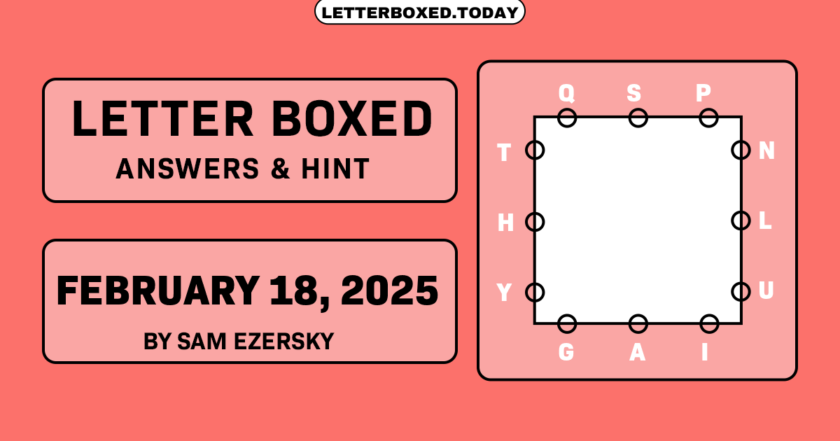 Letter Boxed February 18, 2025 Image