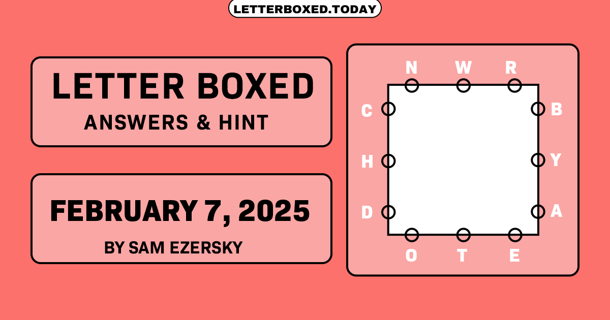 Letter Boxed February 7, 2025 Image