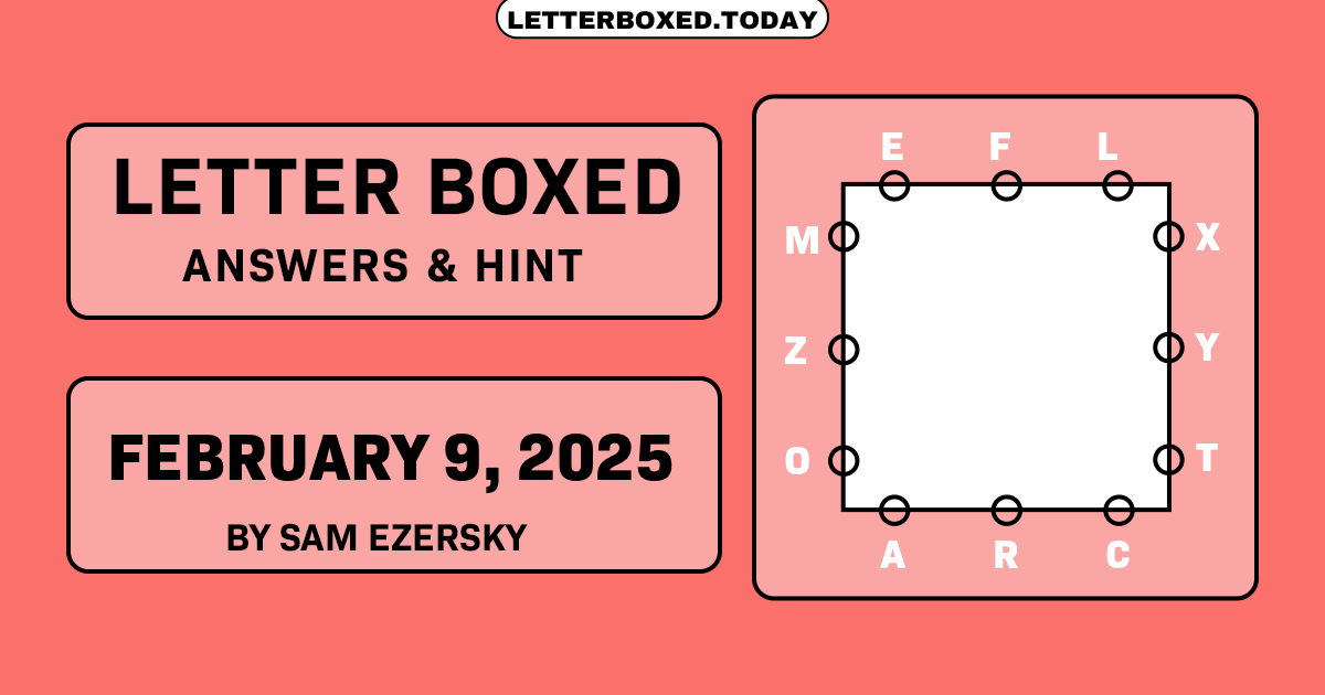 Letter Boxed February 9, 2025 Image