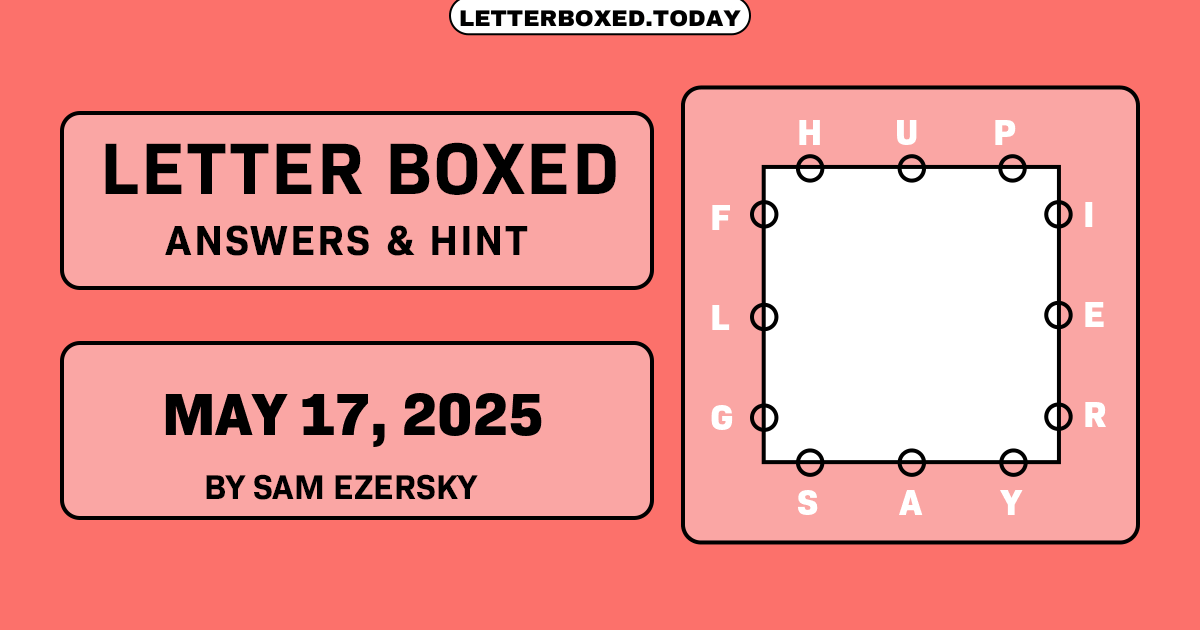 Letter Boxed May 17, 2025 Image