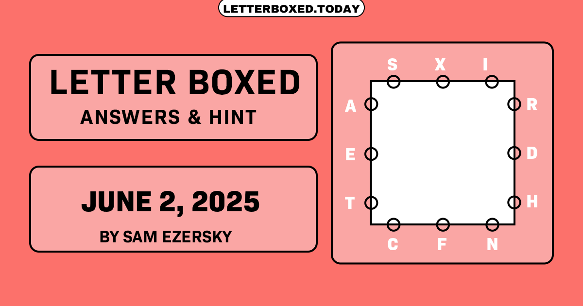 Letter Boxed June 2, 2025 Image