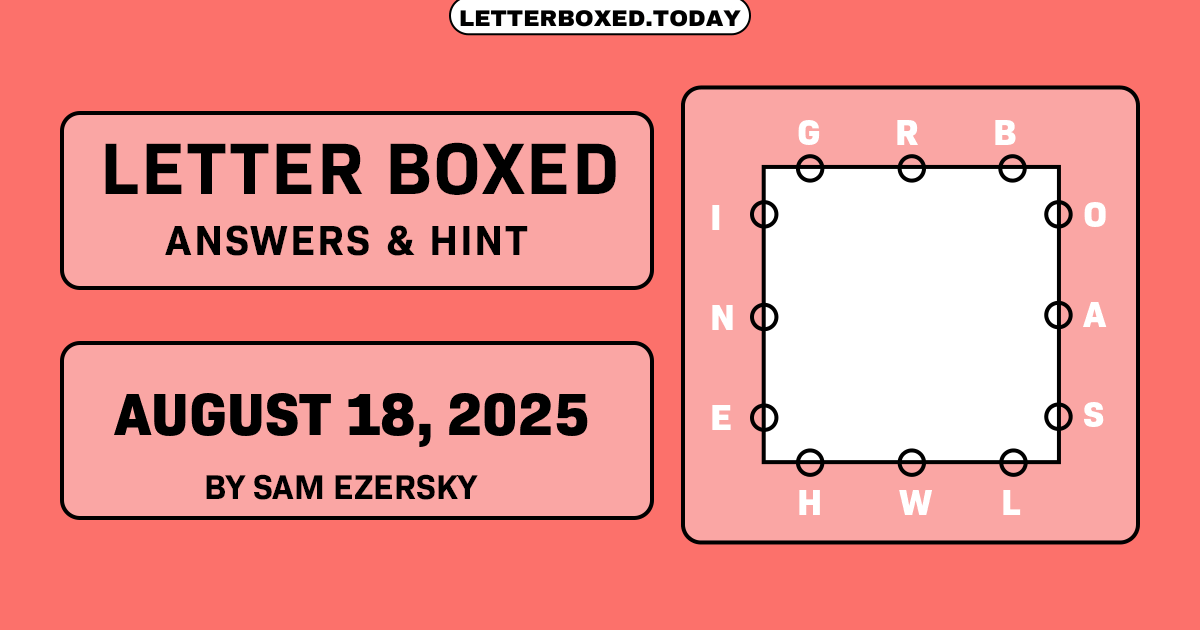 Letter Boxed August 18, 2025 Image