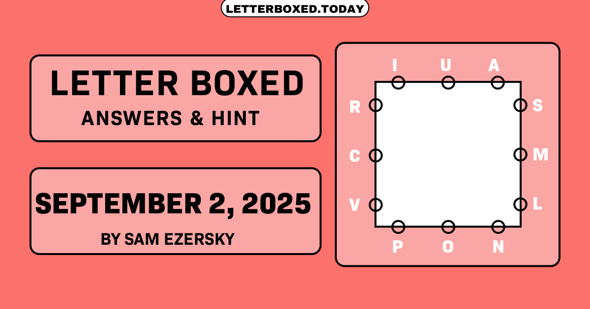 Letter Boxed September 2, 2025 Image