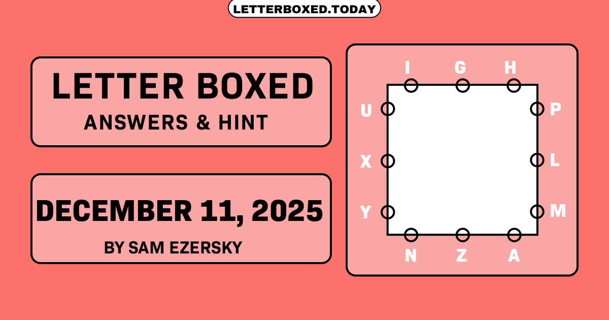 Letter Boxed December 11, 2025 Image