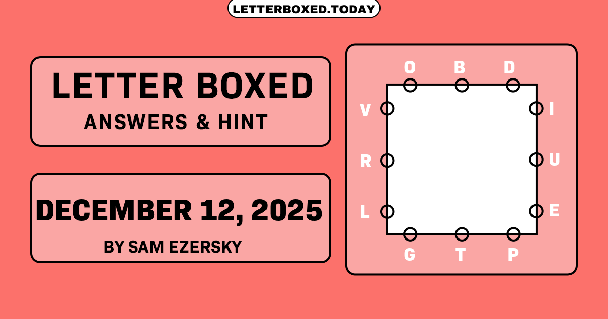 Letter Boxed December 12, 2025 Image